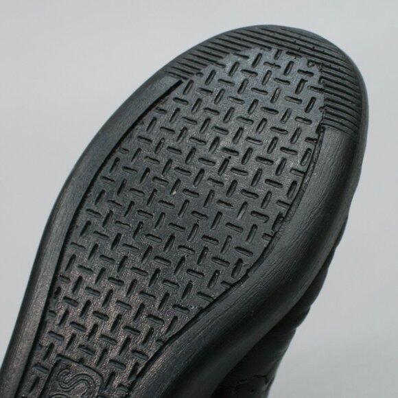 SAS Ladies 6.5 N Narrow Siesta Loafers Black Leather Comfort Wedge Moccasins USA - Picture 10 of 12